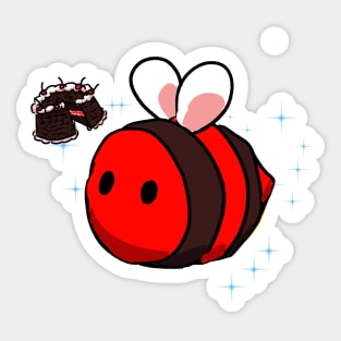 Black Forest Cake Bee Sticker